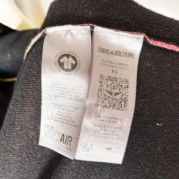 Zadig & Voltaire Austin Cosmoo Cardigan, size XS - Picture 7 of 7